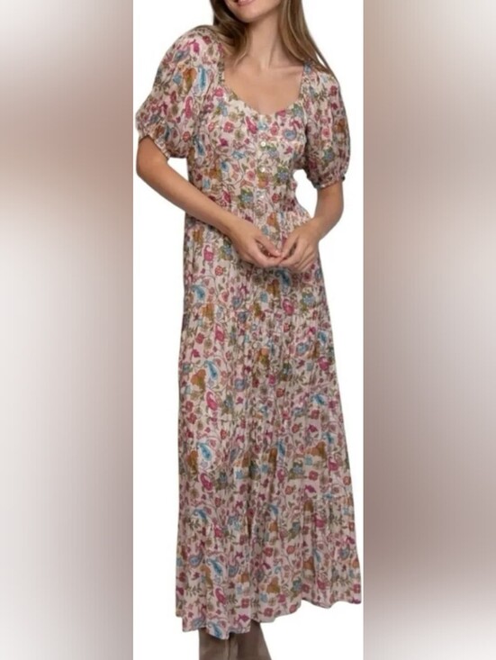 NATURAL LIFE Dresses & Skirts - Natural Life Danielle Maxi Dress Paisley Petals